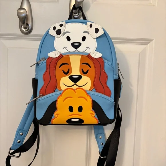 NWOT Disney Parks Exclusive 2018 Retired Disney Dogs Loungefly Backpack - Picture 9 of 9